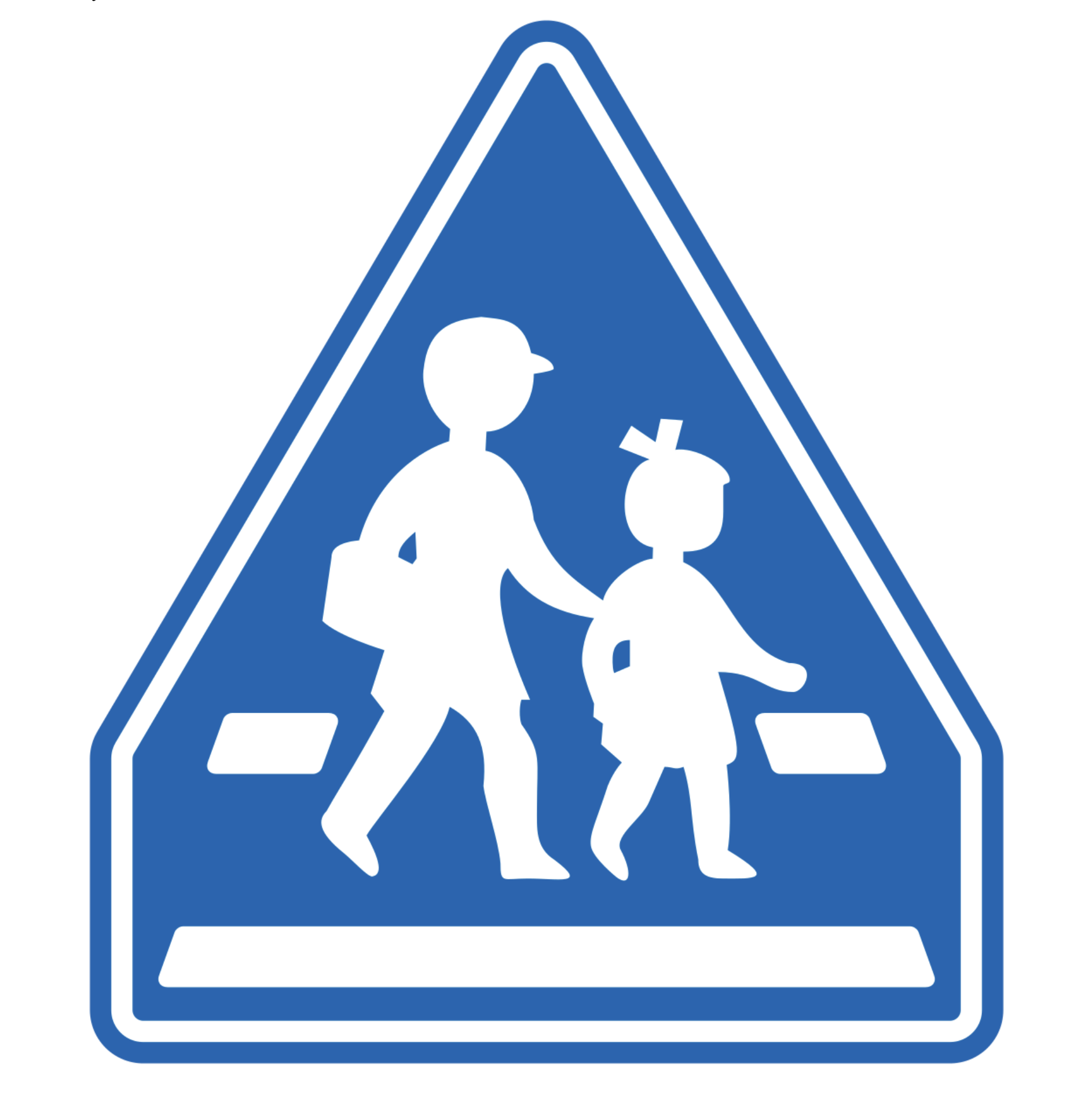 blue street sign of people walking a cross walk, Japanese